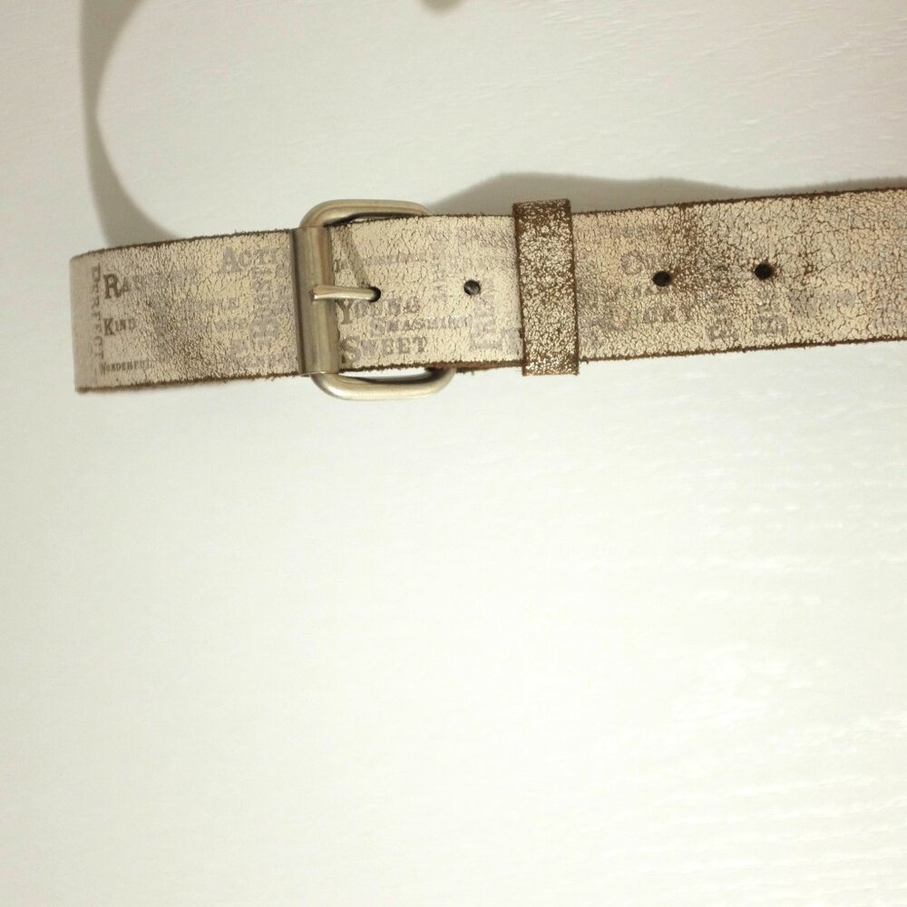 Sold - Buffalo David Bitton Distressed Genuine Leather Belt 1.5inch wide